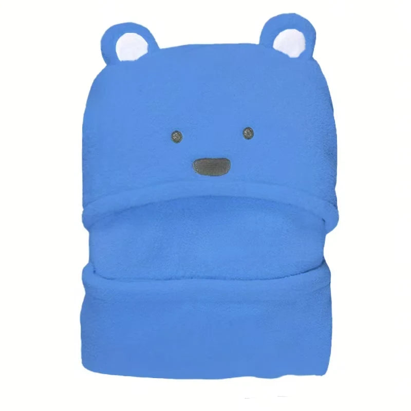 Baby Blankets Super Soft Conditioning Blanket for Baby Girls and Boys Cute Plush Bear Baby Blankets Baby Swaddle Blanket Pink