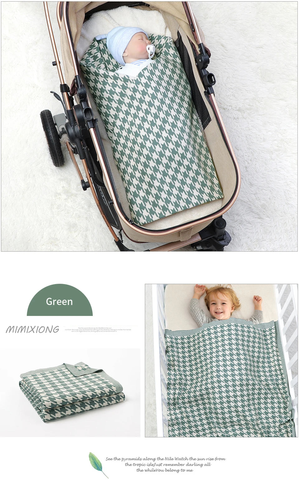 Baby Blankets Super Soft Newborn Girls Boys Swaddle Wrap Quilts Plaid Toddler Infant Stroller Bedding Cotton Knitted Blanket