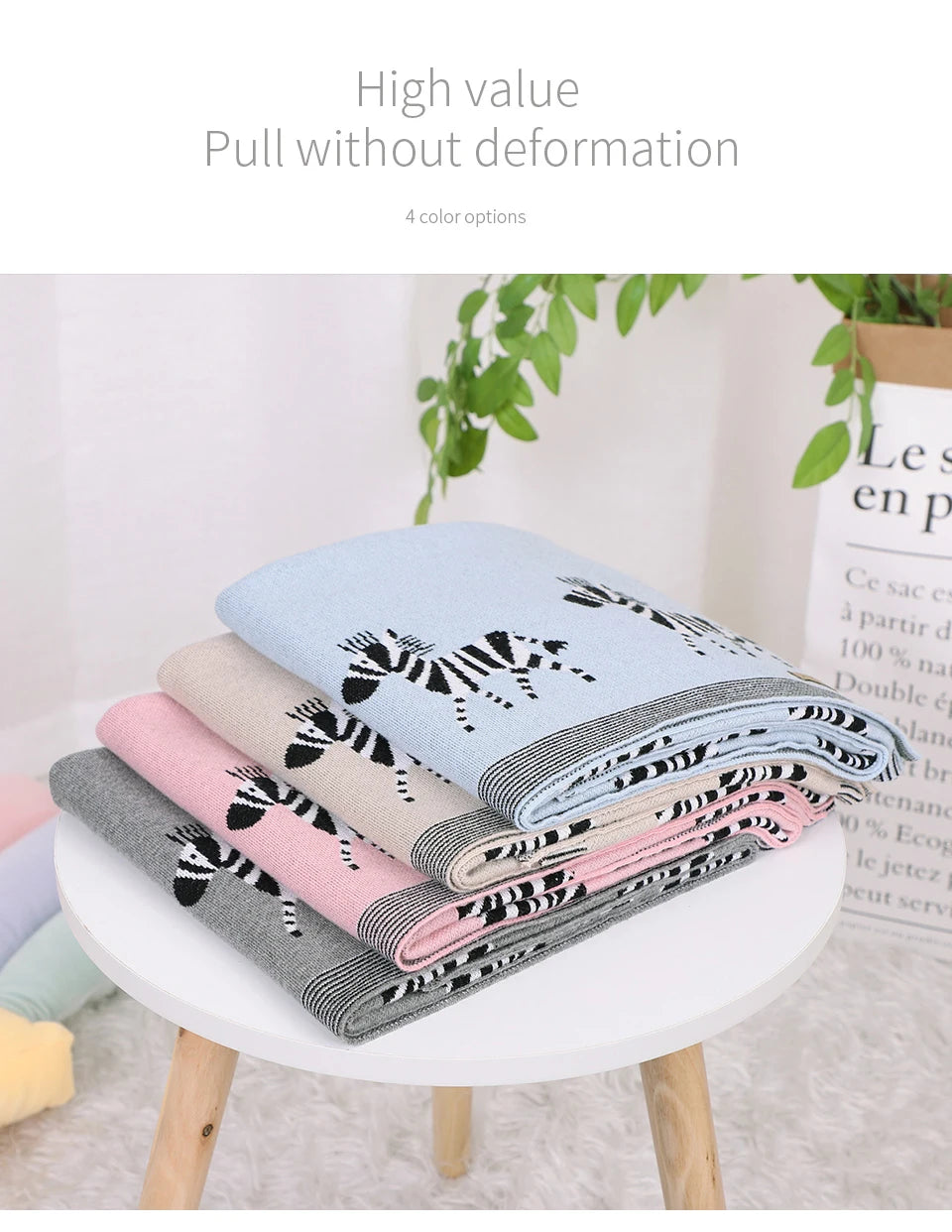 Baby Blankets Swaddle Wrap Cotton Knitted Newborn Bebes Stroller Bedding Sleeping Covers 100*80cm Toddler Infant Month Blankets