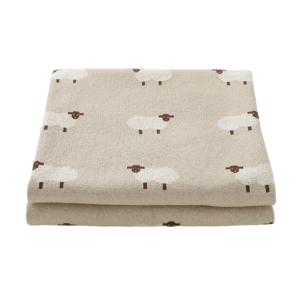 Baby Blankets Newborn 100%Cotton Knitting Infant Boys Girls Swaddle Wrap Stroller Accessories 100*80cm Toddler Kids Throw Quilts