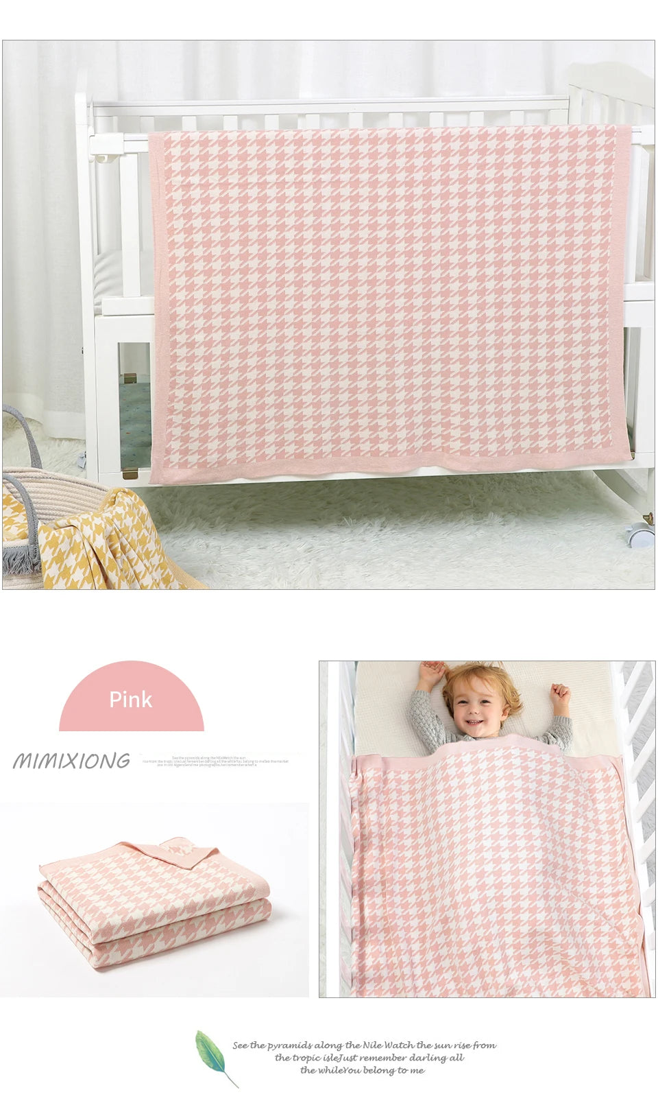 Baby Blankets Super Soft Newborn Girls Boys Swaddle Wrap Quilts Plaid Toddler Infant Stroller Bedding Cotton Knitted Blanket