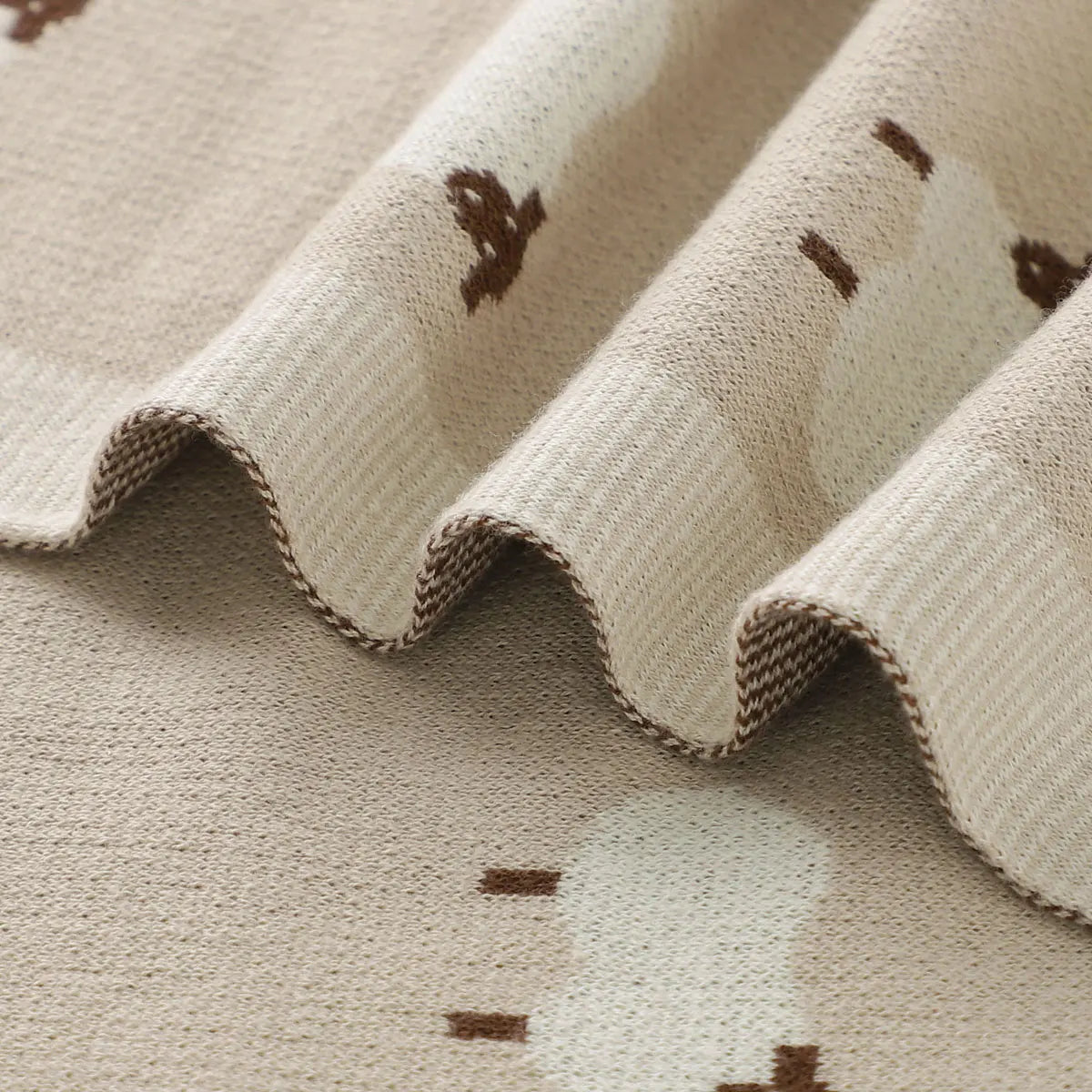 Baby Blankets Newborn 100%Cotton Knitting Infant Boys Girls Swaddle Wrap Stroller Accessories 100*80cm Toddler Kids Throw Quilts