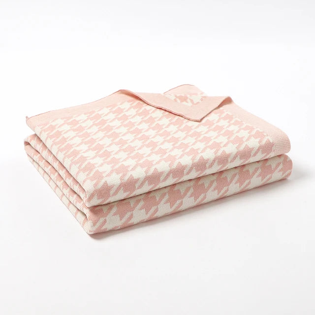 Baby Blankets Super Soft Newborn Girls Boys Swaddle Wrap Quilts Plaid Toddler Infant Stroller Bedding Cotton Knitted Blanket