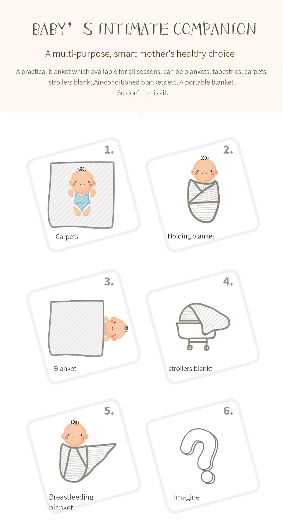 Baby Blankets Swaddle Wrap Cotton Knitted Newborn Bebes Stroller Bedding Sleeping Covers 100*80cm Toddler Infant Month Blankets