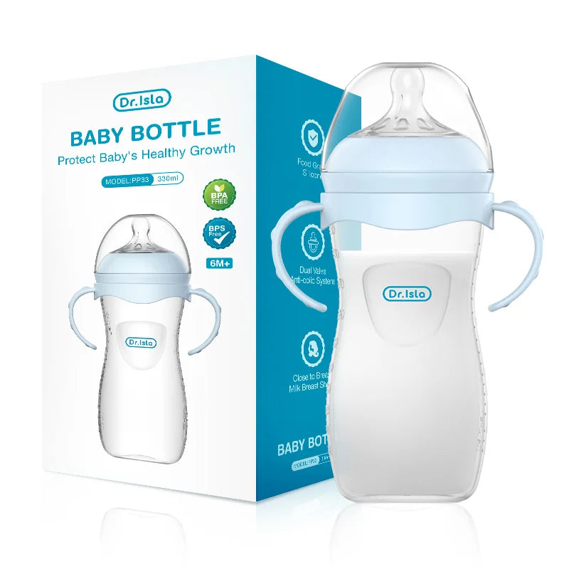 150/240/330ML Baby PP Bottle Newborn Baby Bottle with Handle Milk BottleFeeding  Baby Bottles Newborn Feeding Supplies