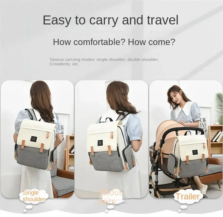 Baby Nappy Bag Mummy Diaper Bag Backpack Waterproof Storage Handbag Outdoor Travel Mommy Maternity Bag For Baby Stuff