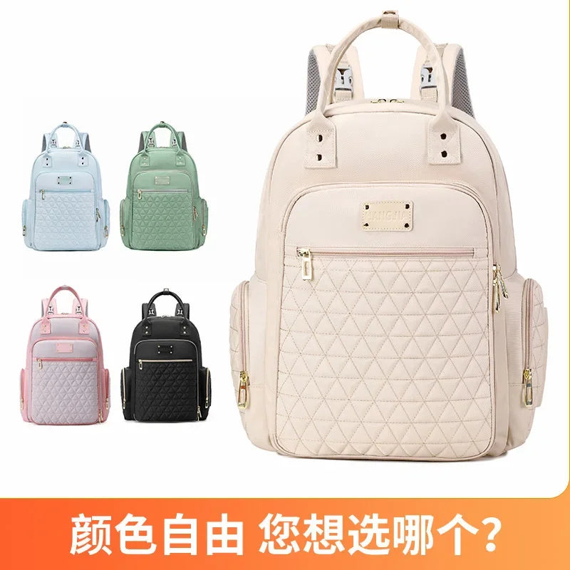 New Mommy Bag Handheld Multi Functional Maternity Child Bag Fashionable Embroidered Large Capacity Diaper Shoulder