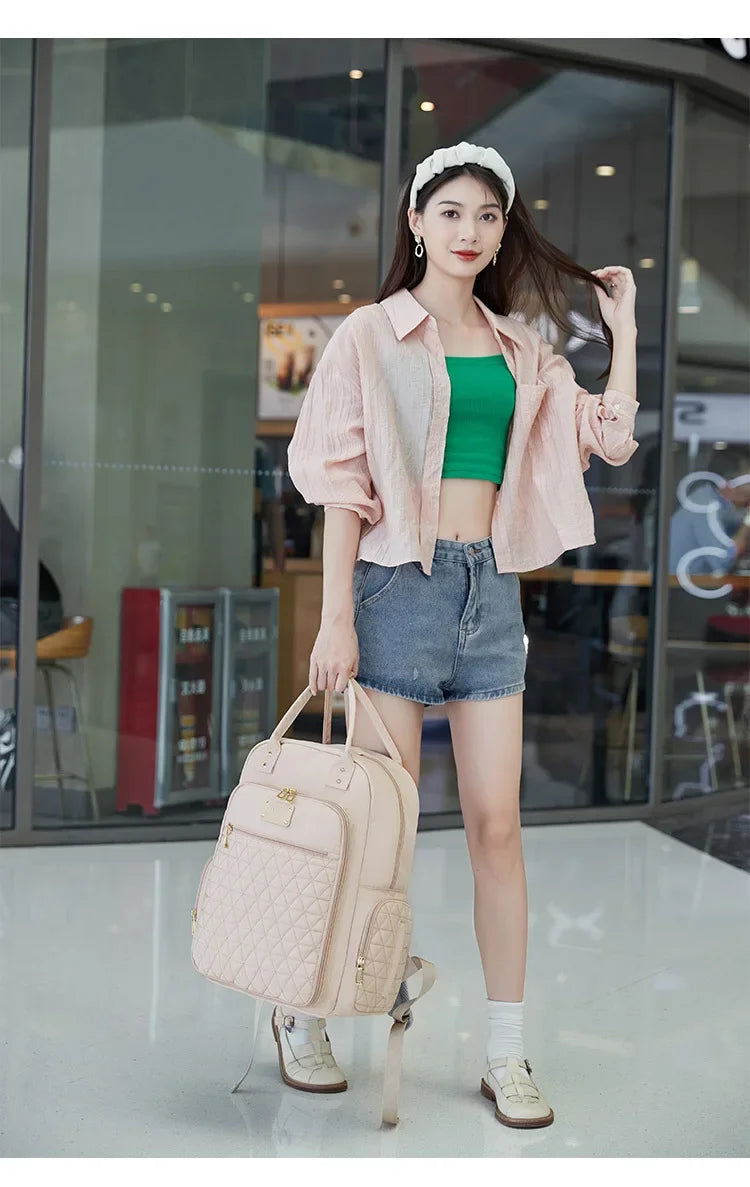 New Mommy Bag Handheld Multi Functional Maternity Child Bag Fashionable Embroidered Large Capacity Diaper Shoulder