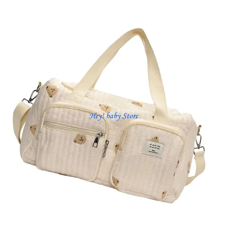 Q1FE Stylish and Spacious Diaper Bag Organsier with Wear Resistant Design for Trendy Mom with Multiple Carrying Way