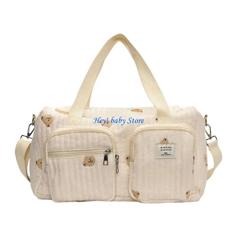 Q1FE Stylish and Spacious Diaper Bag Organsier with Wear Resistant Design for Trendy Mom with Multiple Carrying Way