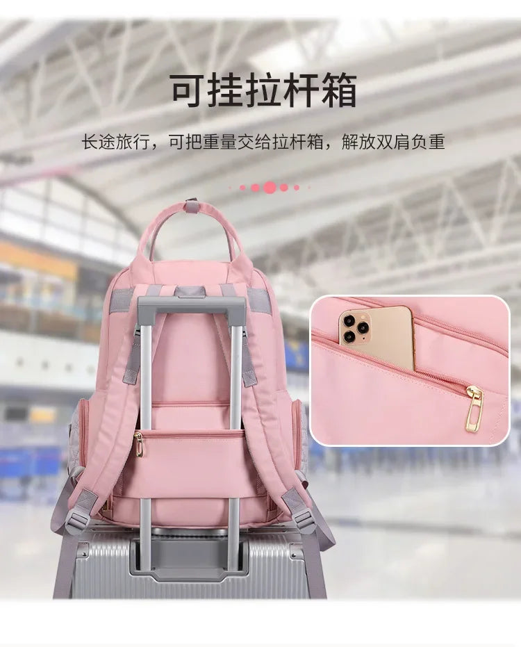 New Mommy Bag Handheld Multi Functional Maternity Child Bag Fashionable Embroidered Large Capacity Diaper Shoulder