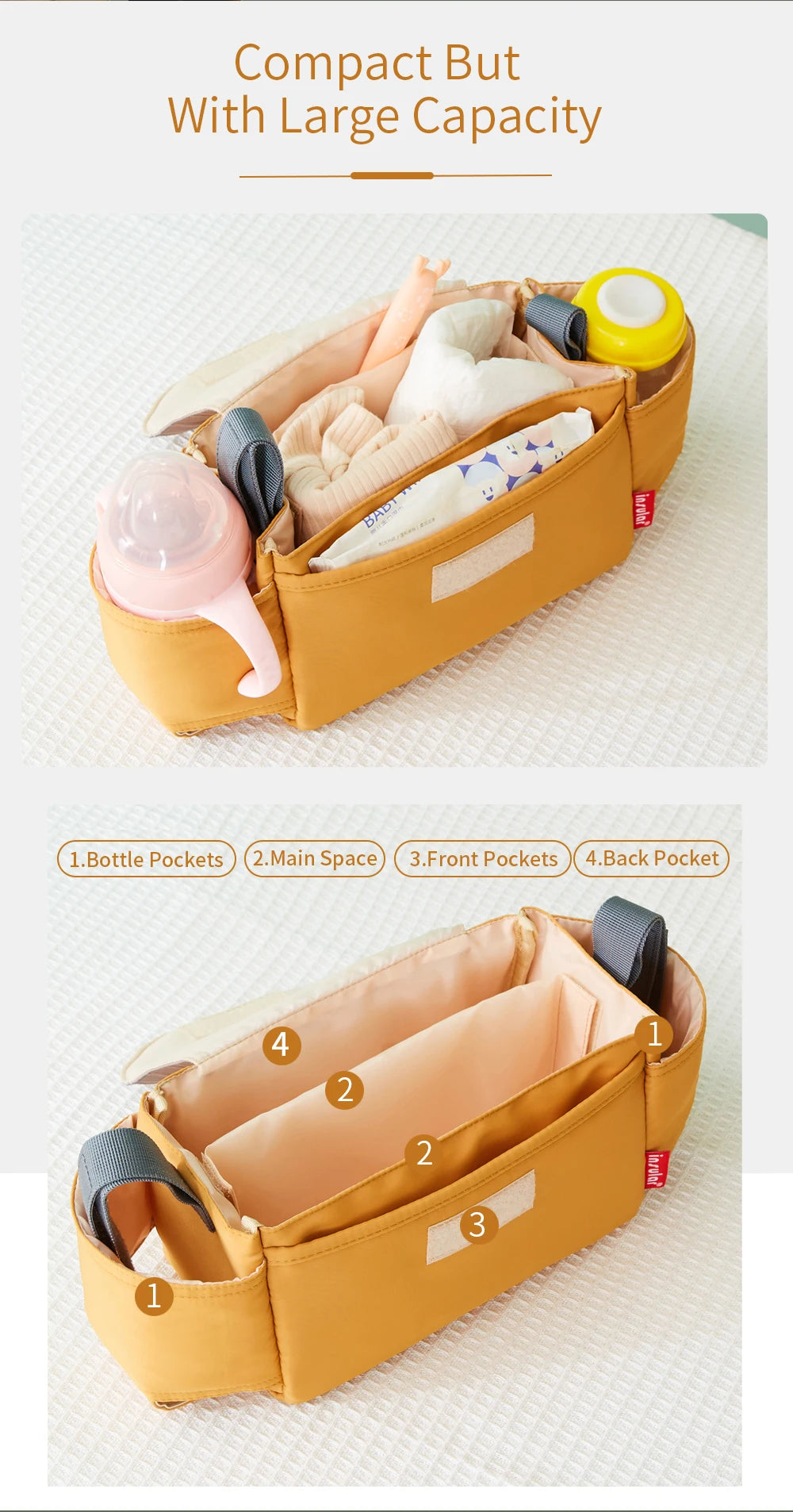 Insular Diaper Bag Baby Milk Bottle Insulation Bags Mummy Storage Bag For Baby Stuff Collection Stroller Accessories Baby Care