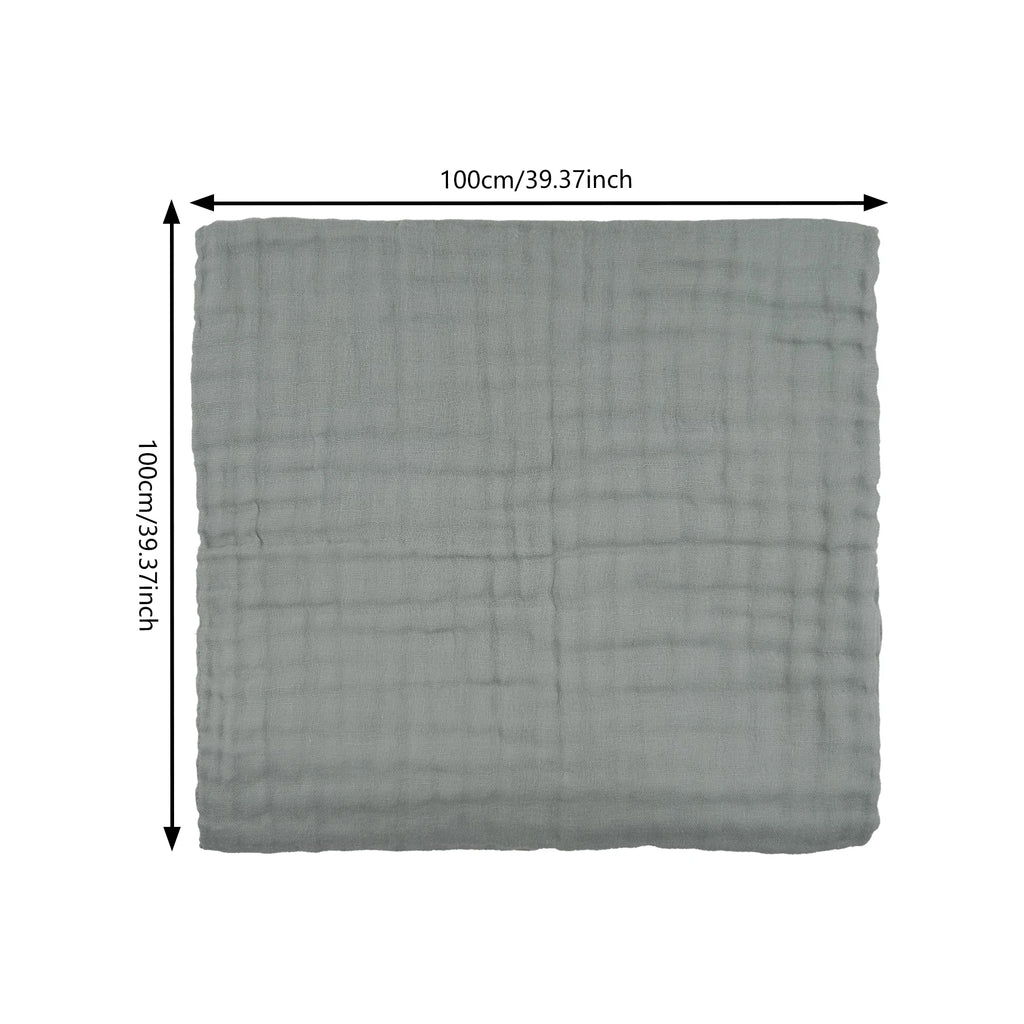 100cm*100cm Baby Receive Blanket for Newborn Cotton Muslin Swaddle Blanket Bedding Infant Bath Towel Baby Items Mother Kids