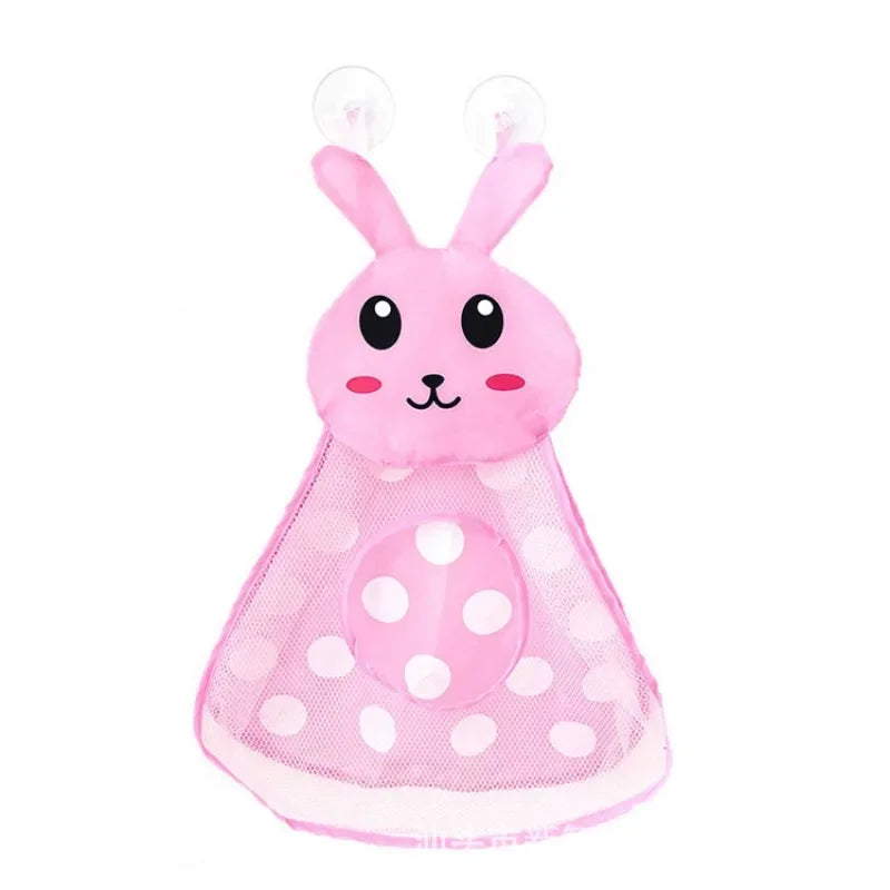 Baby Shower Toy Kawaii Animals Net Toys Child Storage Bag Strong Suction Cup Kids Shower Game Bag Bathroom Organizer Water Toys