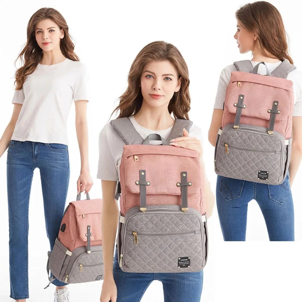 Diaper Bags for Women Backpacks Female Maternity Nappy Bags Baby Care Travel Backpack Waterproof Outdoor Pregnant Mummy Backpack