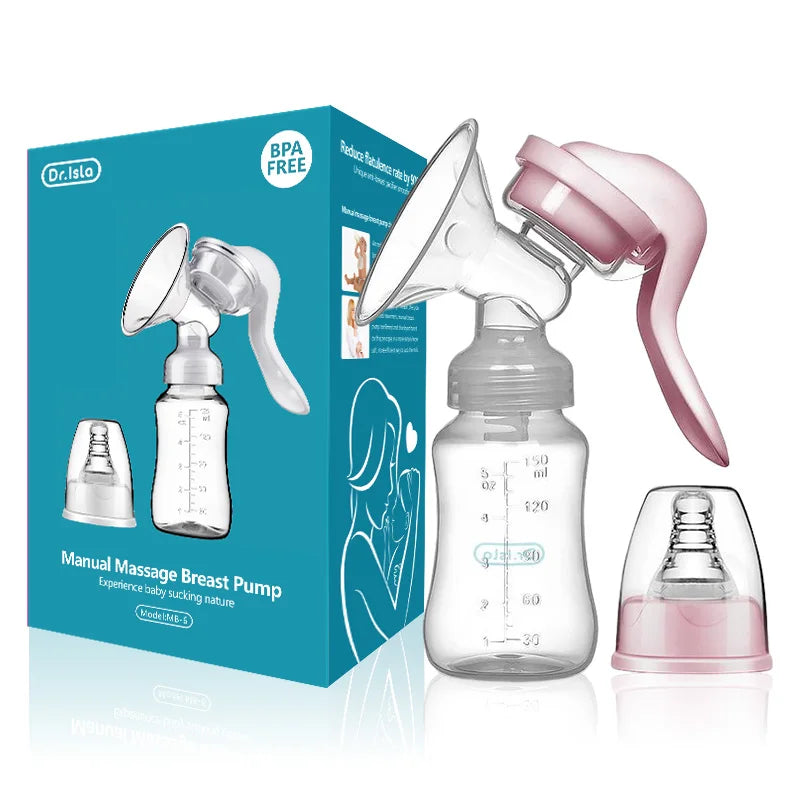MAMIJOY  Breast Pump Baby Nipple Manual Suction Milk Pump Feeding Breasts Pumps Milk Bottle Sucking Postpartum Supplies BPA Free
