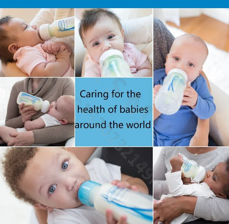 Dr. Brown's  Newborn baby glass bottle, wide caliber, anti-flatulence, gas-liquid separation