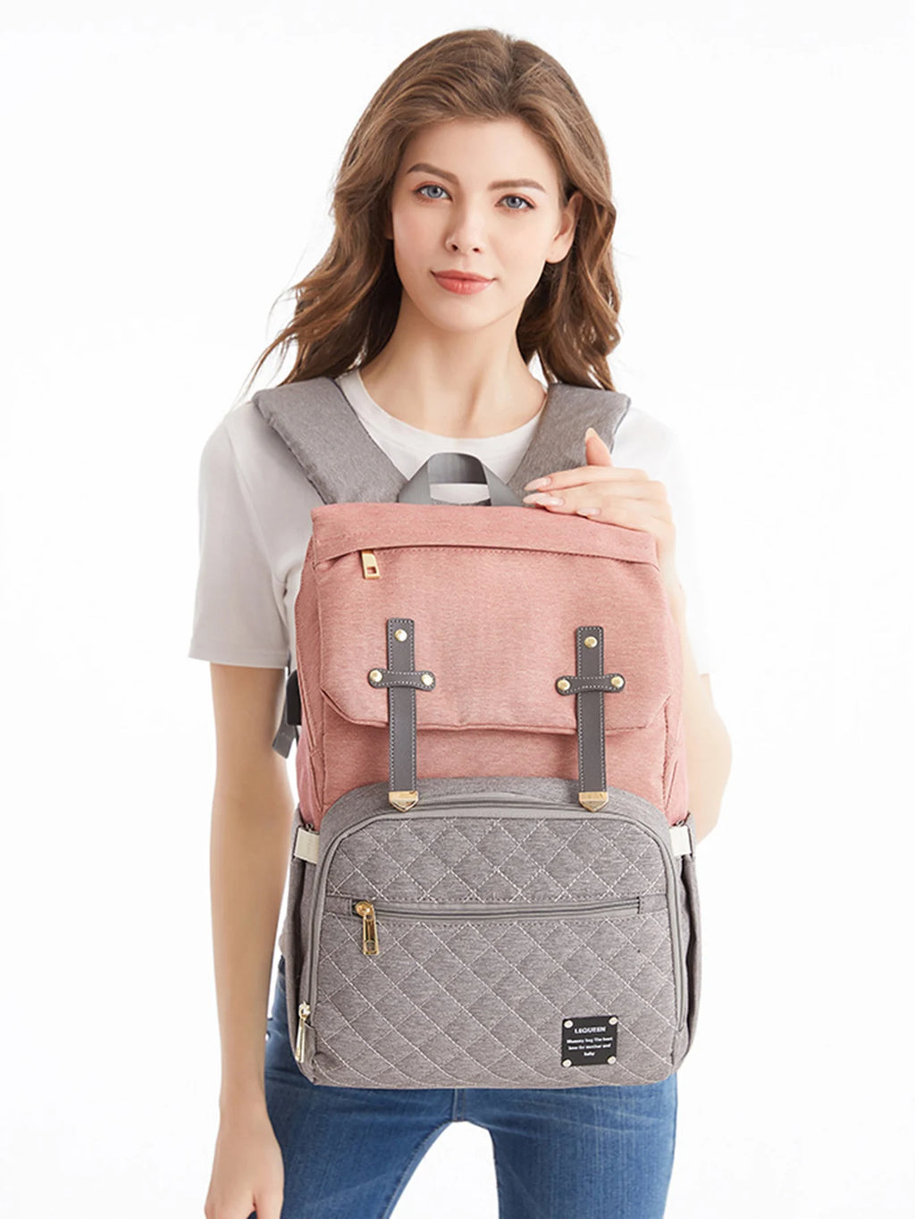 Diaper Bags for Women Backpacks Female Maternity Nappy Bags Baby Care Travel Backpack Waterproof Outdoor Pregnant Mummy Backpack