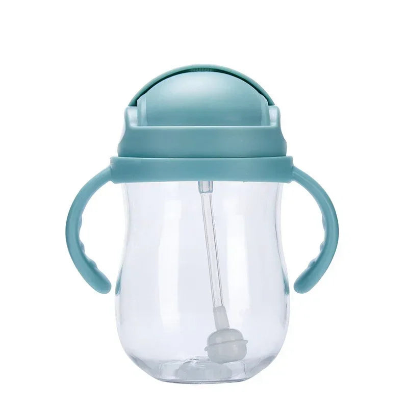 300ML Baby Bottle Baby Feeding Bottle with Handle Round Children's Water Bottle Controllable Water Flow Rate Milk Bottle