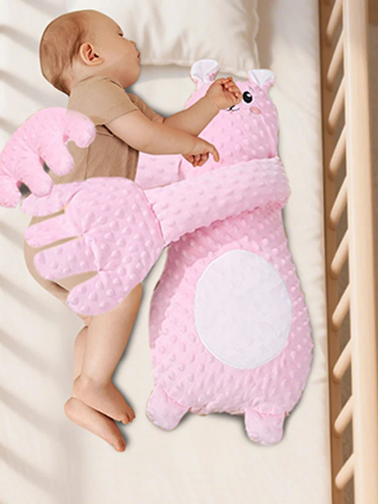 Baby Patting Pillow Kids Nap Aid Hug Beater Textured Ergonomic Soothing Palm Hand with Remote Control for Multi-Sensory Nursing