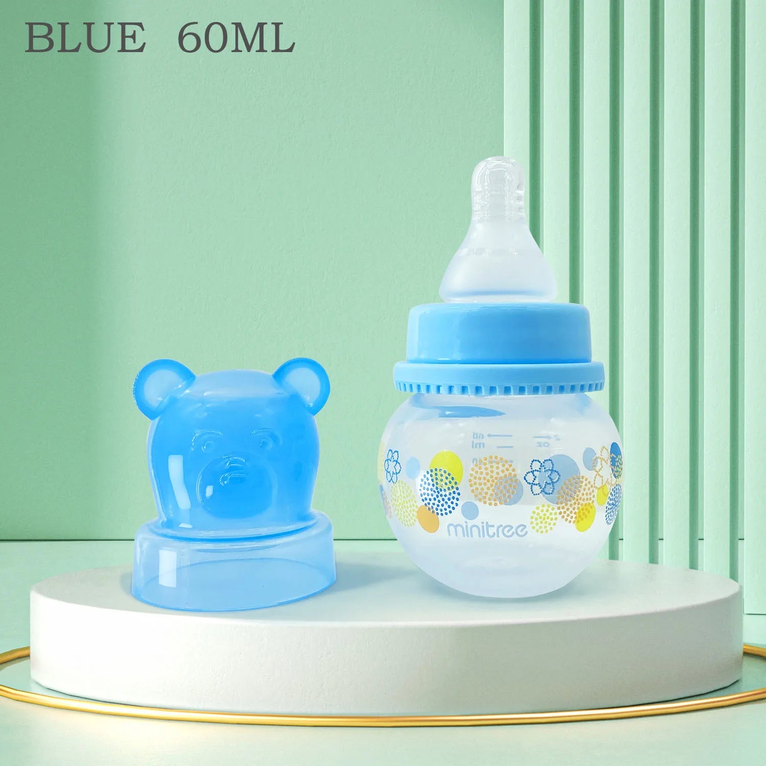 Newborn Feeding Bottles 60ML Baby Bottle Glass Bottles Anti-flatulence Milk Feeding Bottles Infant BPA free