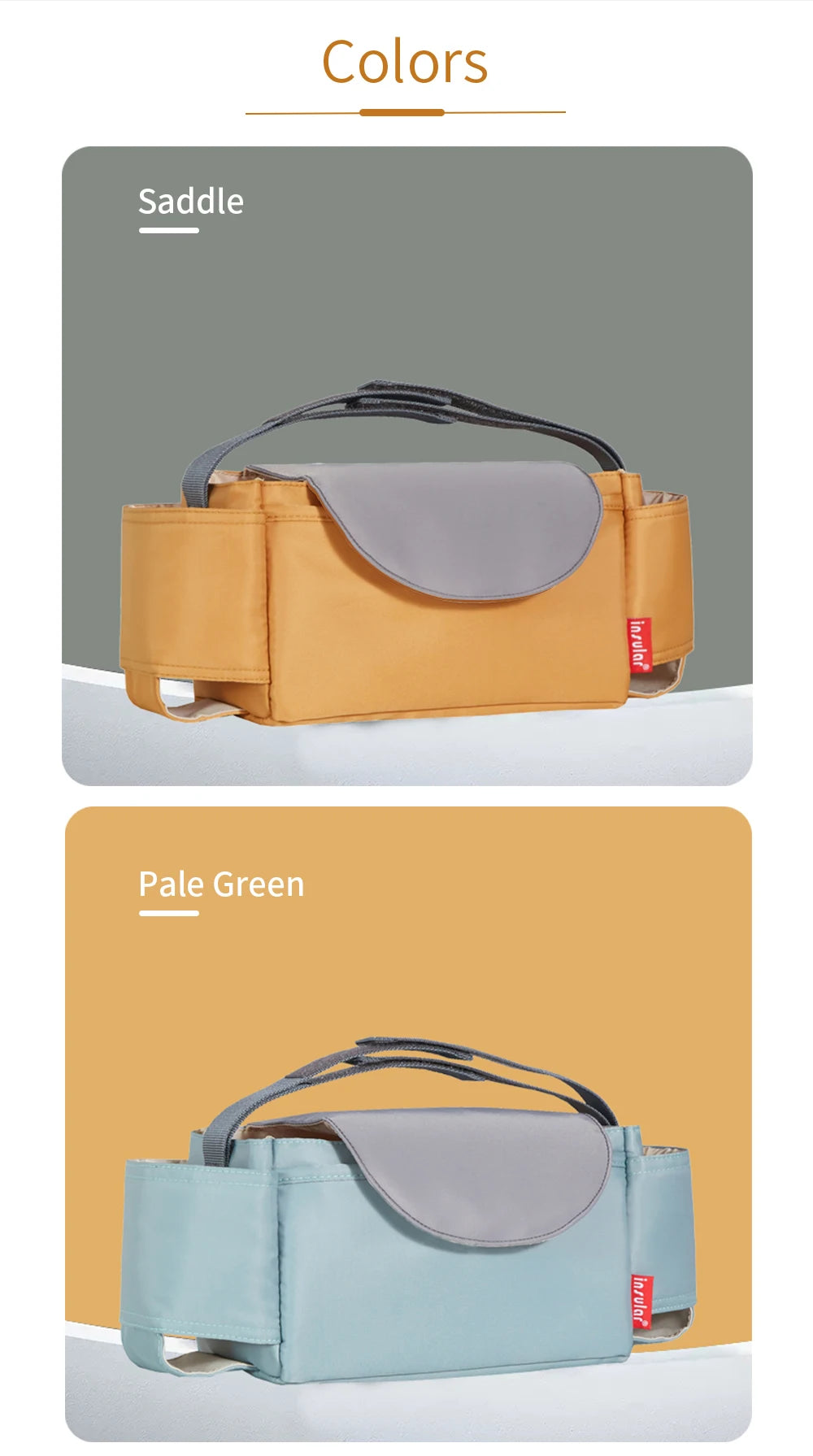 Insular Diaper Bag Baby Milk Bottle Insulation Bags Mummy Storage Bag For Baby Stuff Collection Stroller Accessories Baby Care