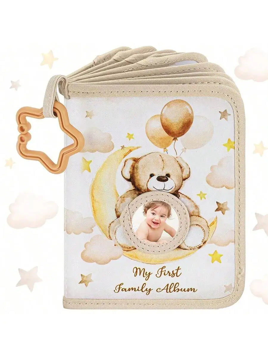 Baby Photo Album First Year Baby Photo Book Growth Babies Albums Shower Guest Diy Giraffe Photography Album with Family record