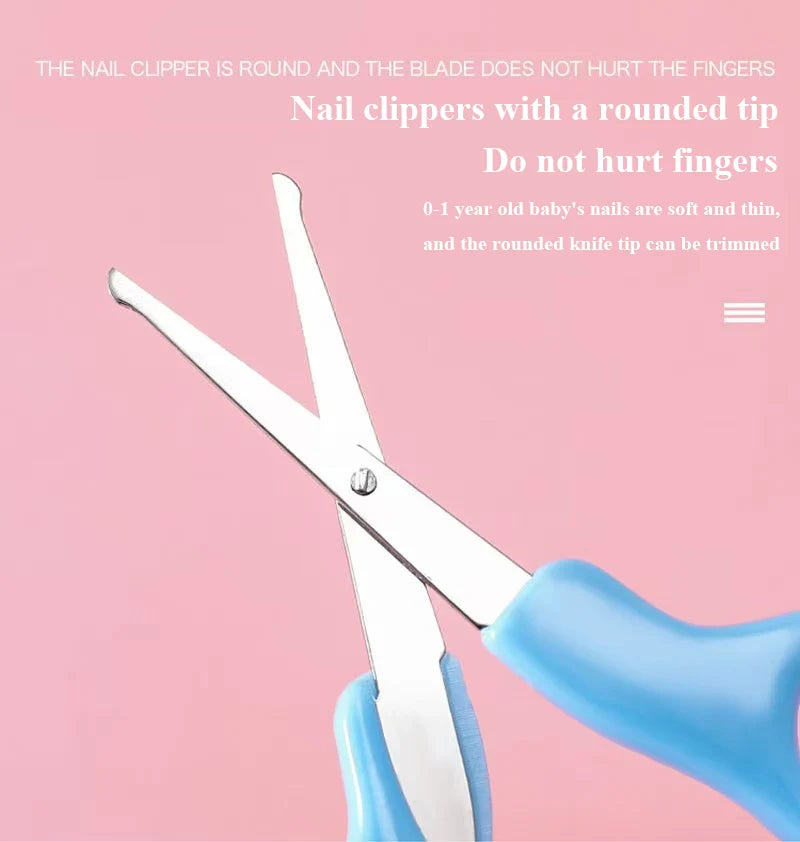 6pcs/Set Baby Cleaning Kit Care Product Set For Nails And Hair, Including Beauty Brush Comb And Nail Clipper Set For Home Use