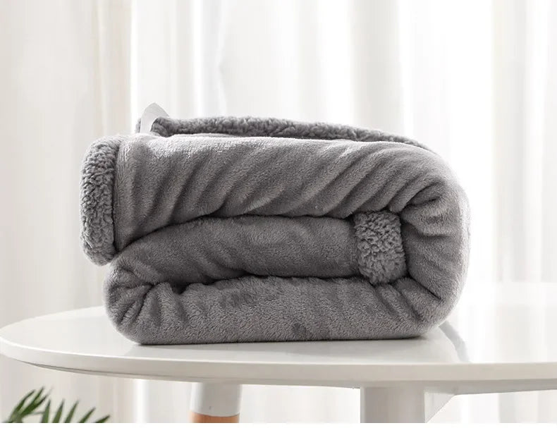 Baby Blankets Newborn Cartoon Bear Embroidery Flannel Baby Blanket Kids Boys Girls Swaddle Wrap Infant Stroller Cover Bed Quilts