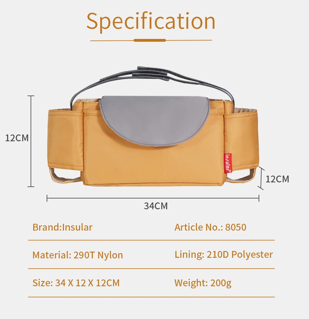 Insular Diaper Bag Baby Milk Bottle Insulation Bags Mummy Storage Bag For Baby Stuff Collection Stroller Accessories Baby Care