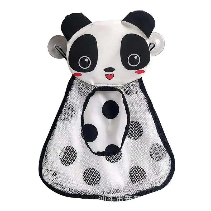 Baby Shower Toy Kawaii Animals Net Toys Child Storage Bag Strong Suction Cup Kids Shower Game Bag Bathroom Organizer Water Toys