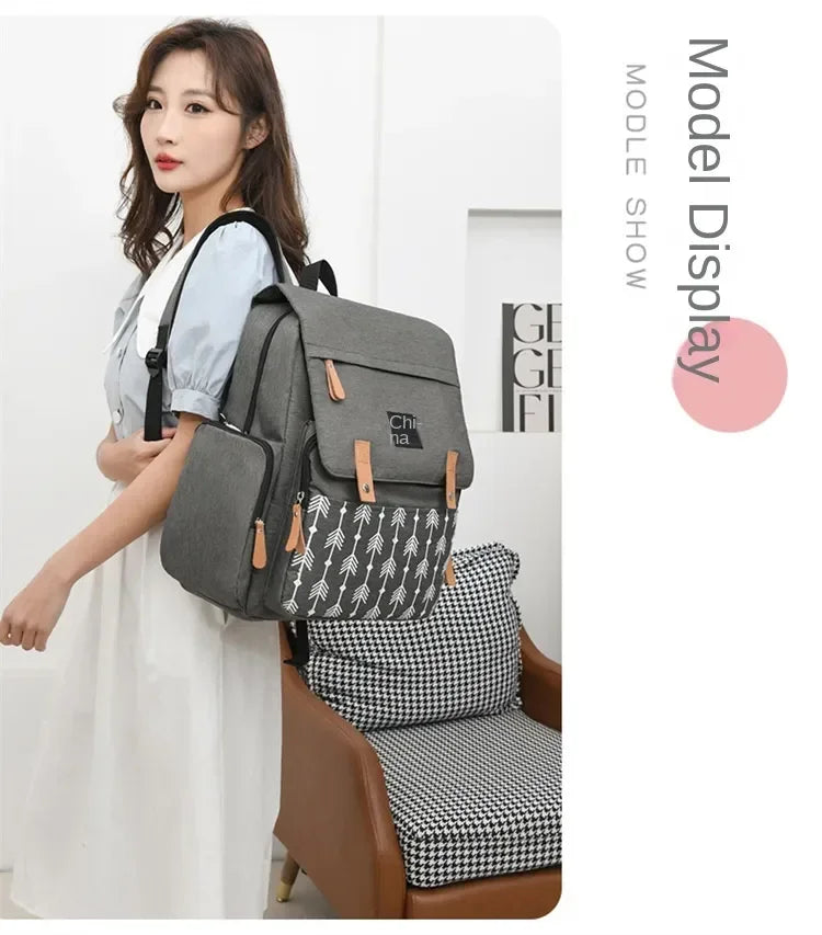 Baby Nappy Bag Mummy Diaper Bag Backpack Waterproof Storage Handbag Outdoor Travel Mommy Maternity Bag For Baby Stuff