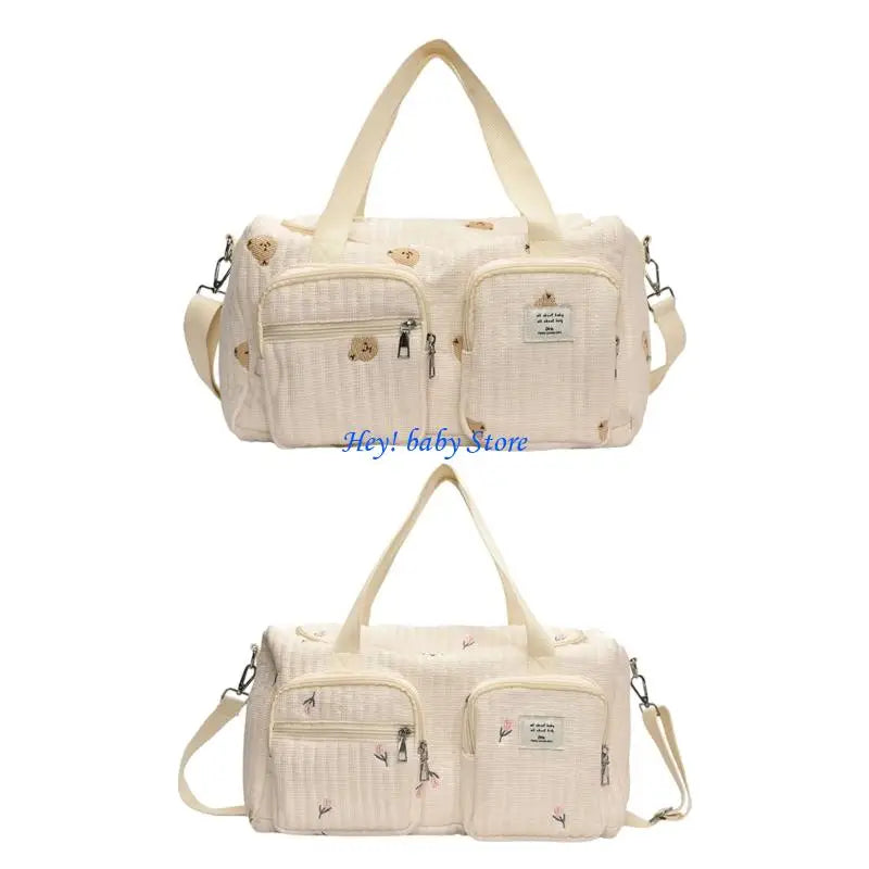 Q1FE Stylish and Spacious Diaper Bag Organsier with Wear Resistant Design for Trendy Mom with Multiple Carrying Way