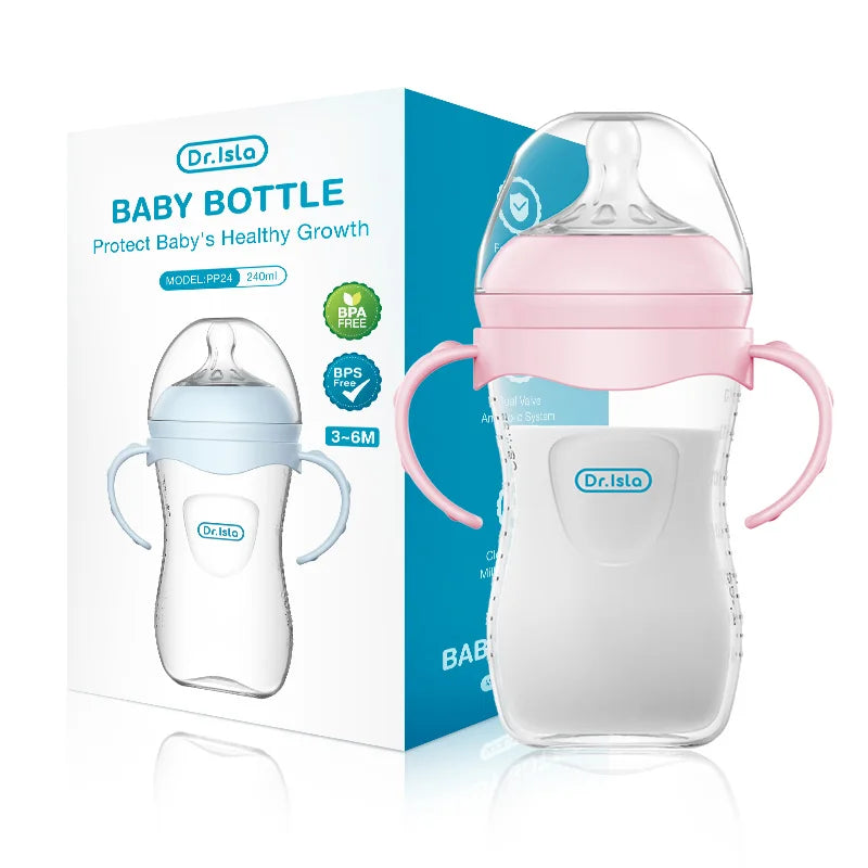 150/240/330ML Baby PP Bottle Newborn Baby Bottle with Handle Milk BottleFeeding  Baby Bottles Newborn Feeding Supplies