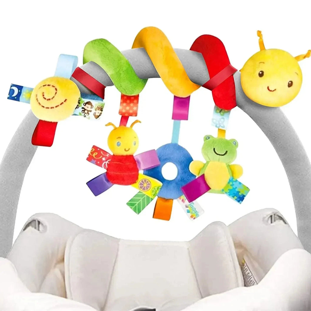 Baby Crib Hanging Rattles Toys Car Seat Toy Soft Mobiles Stroller Crib Cot Spiral Toy Pram Hanging Dolls for Babies Newborn Gift