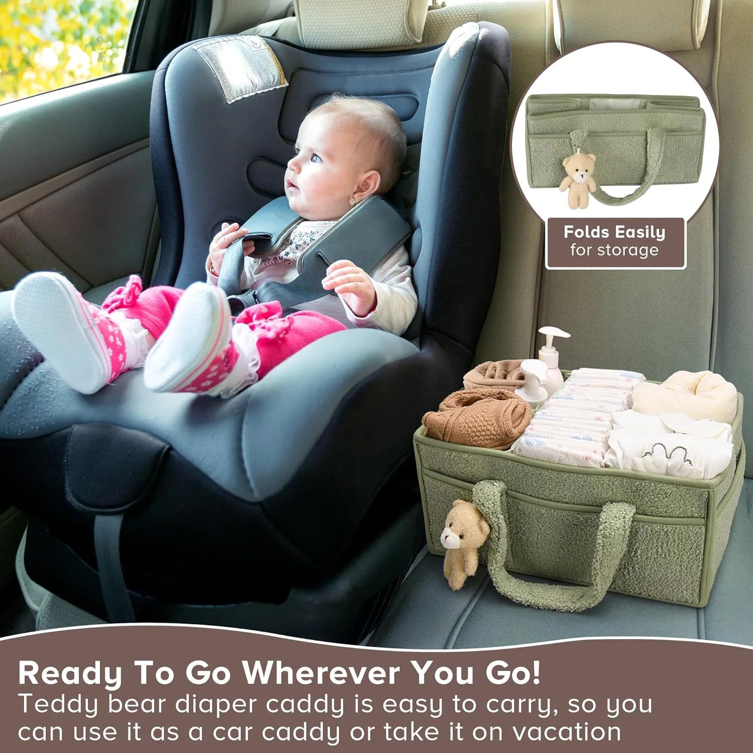 Waterproof Polyester Multi-functional Diaper Bag A Must-have Storage Artifact Trendy Mothers Foldable Mommy Bag