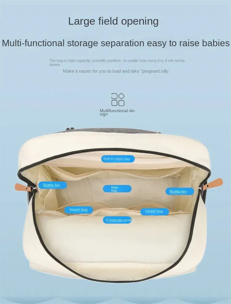 Baby Nappy Bag Mummy Diaper Bag Backpack Waterproof Storage Handbag Outdoor Travel Mommy Maternity Bag For Baby Stuff