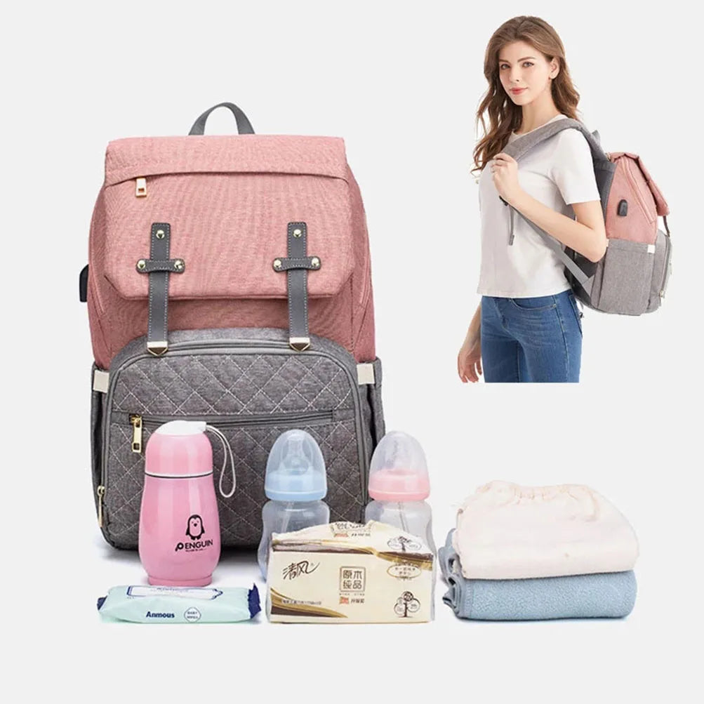 Diaper Bags for Women Backpacks Female Maternity Nappy Bags Baby Care Travel Backpack Waterproof Outdoor Pregnant Mummy Backpack