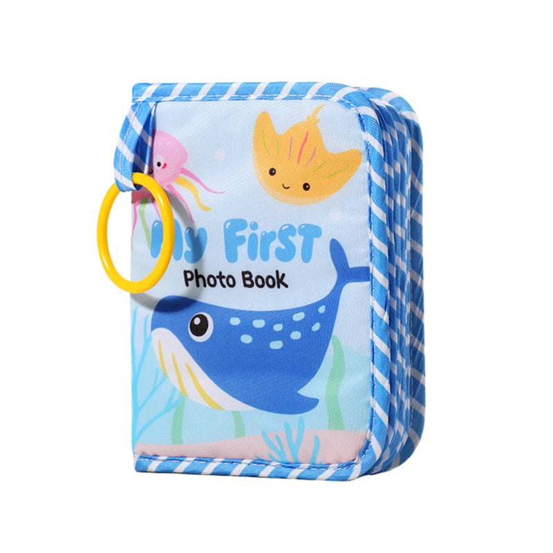 Baby Photo Album, Baby Photo Album Holds Pictures My First Soft Cloth Family Photos Book With Removable Hook