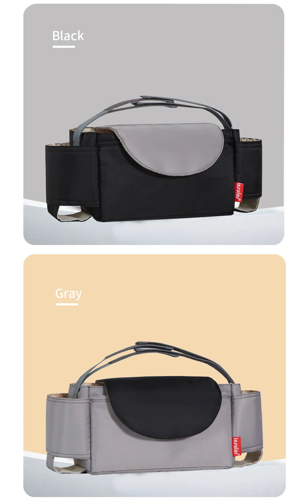 Insular Diaper Bag Baby Milk Bottle Insulation Bags Mummy Storage Bag For Baby Stuff Collection Stroller Accessories Baby Care