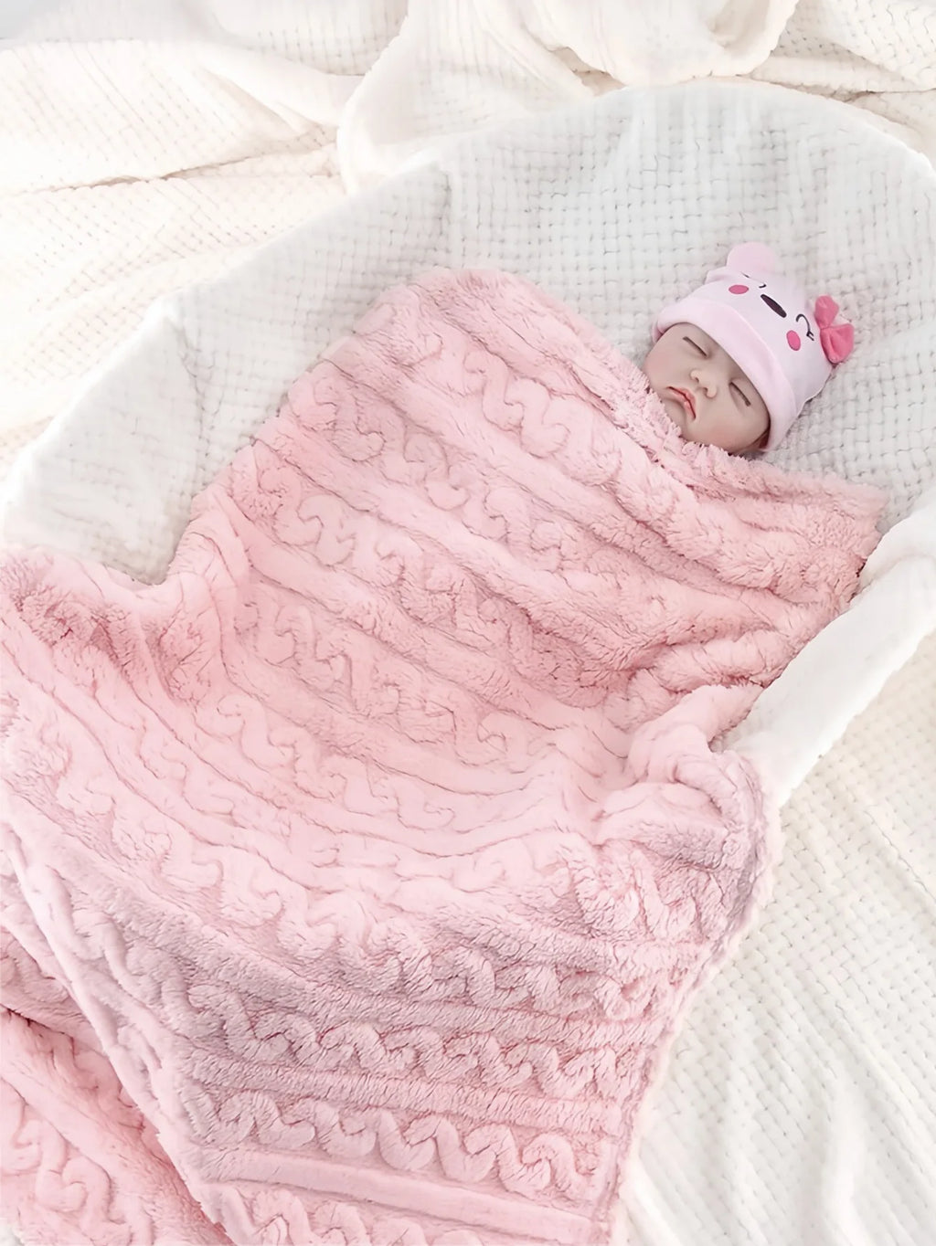 80*100cm Baby Blanket Super Soft Solid Color Taffeta Newborn Swaddle Blanket Warm Lightweight and Comfortable Children Blanket