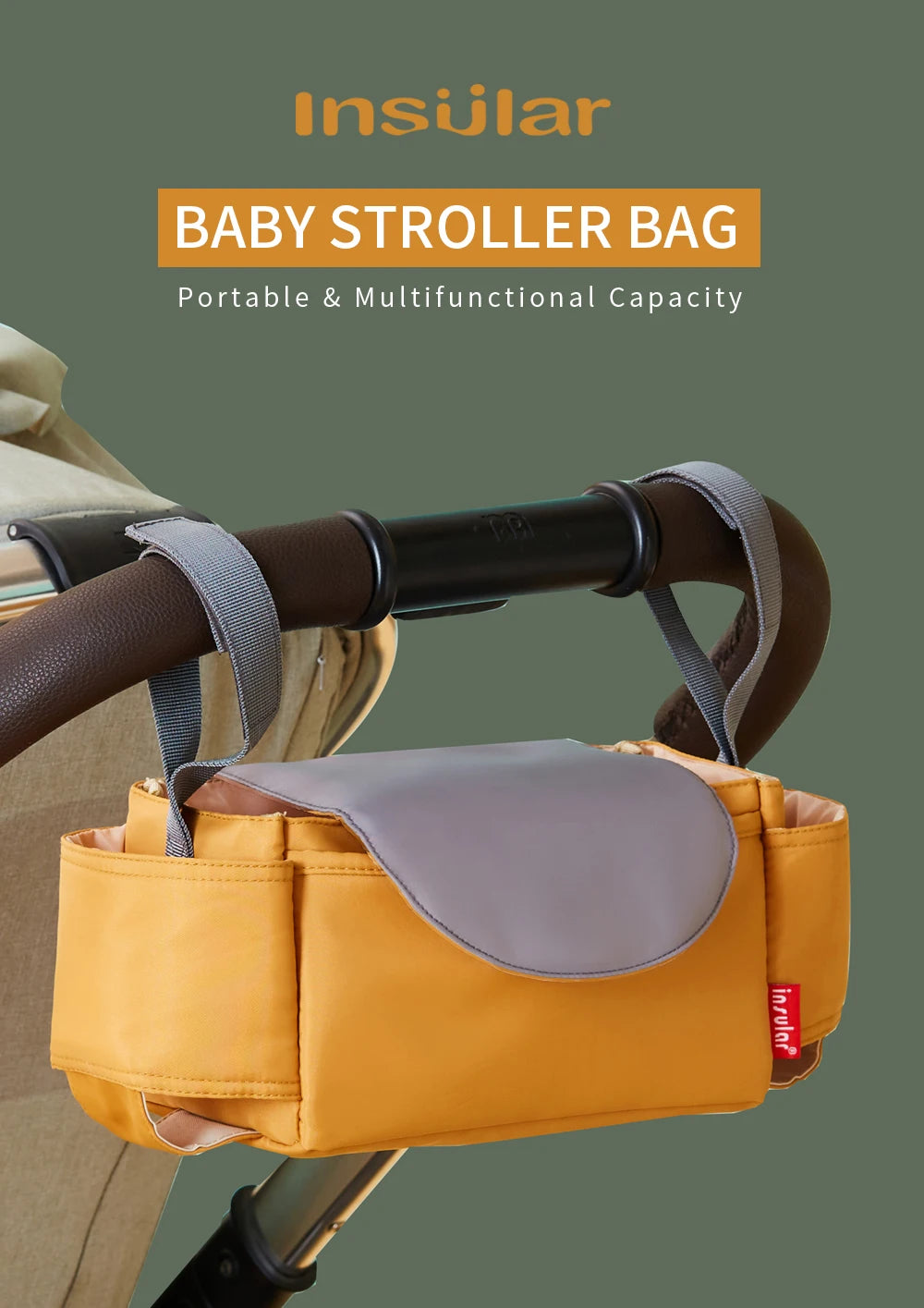 Insular Diaper Bag Baby Milk Bottle Insulation Bags Mummy Storage Bag For Baby Stuff Collection Stroller Accessories Baby Care