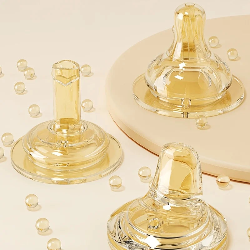 children's milk bottles, equipped with straws and balancers, durable PPSU material, easy-to-use handle design