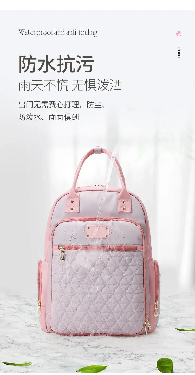 New Mommy Bag Handheld Multi Functional Maternity Child Bag Fashionable Embroidered Large Capacity Diaper Shoulder