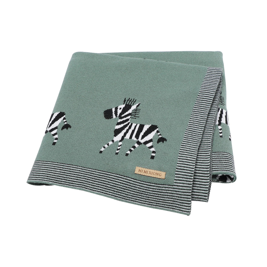 Baby Blankets Swaddle Wrap Cotton Knitted Newborn Bebes Stroller Bedding Sleeping Covers 100*80cm Toddler Infant Month Blankets