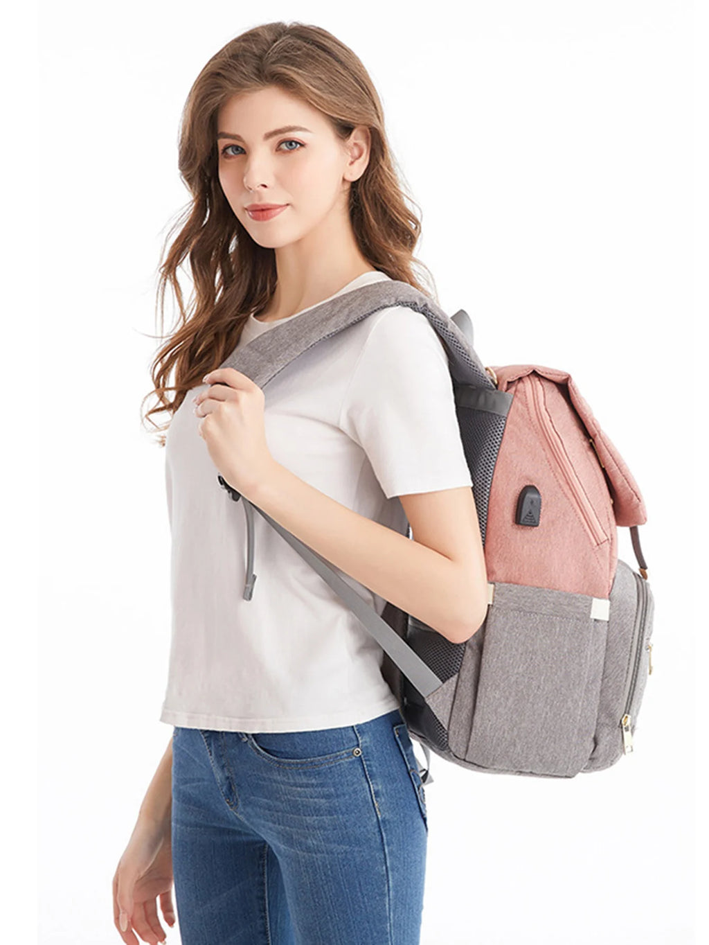 Diaper Bags for Women Backpacks Female Maternity Nappy Bags Baby Care Travel Backpack Waterproof Outdoor Pregnant Mummy Backpack