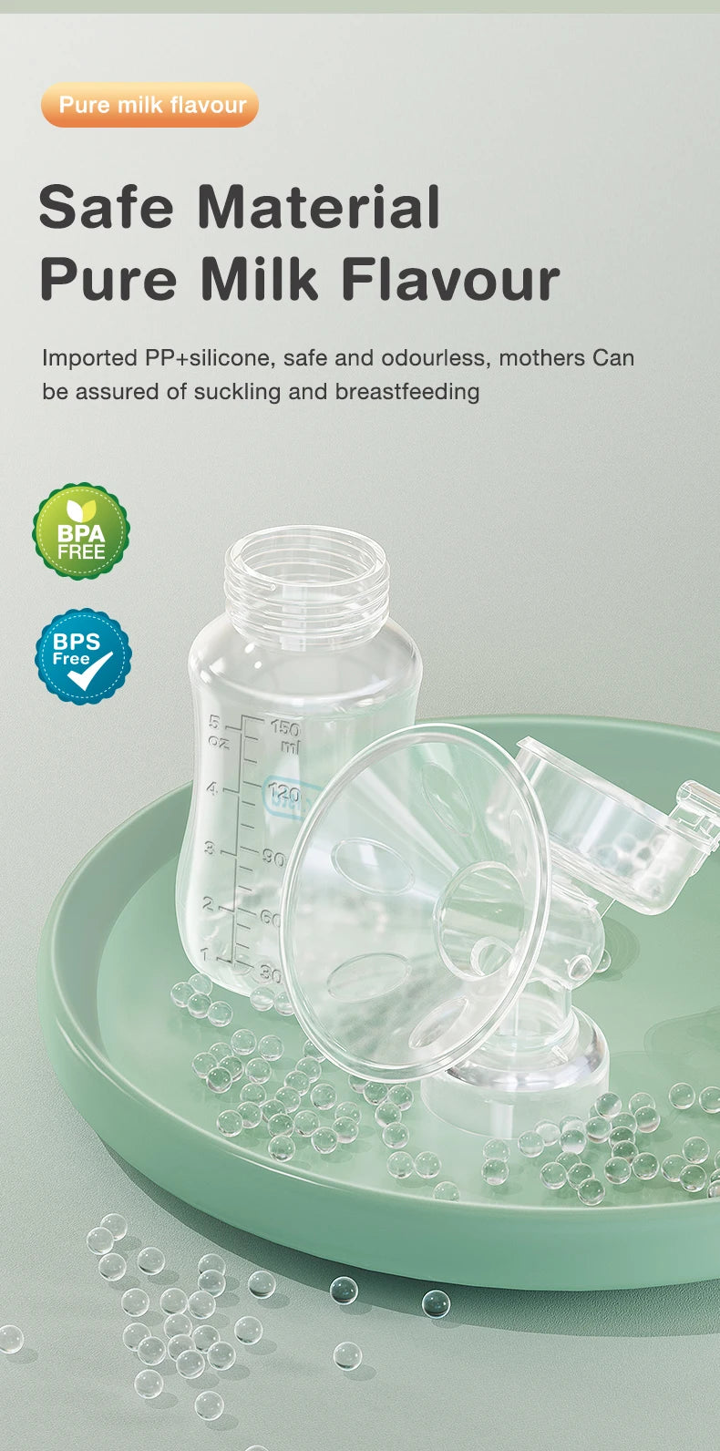 MAMIJOY  Breast Pump Baby Nipple Manual Suction Milk Pump Feeding Breasts Pumps Milk Bottle Sucking Postpartum Supplies BPA Free