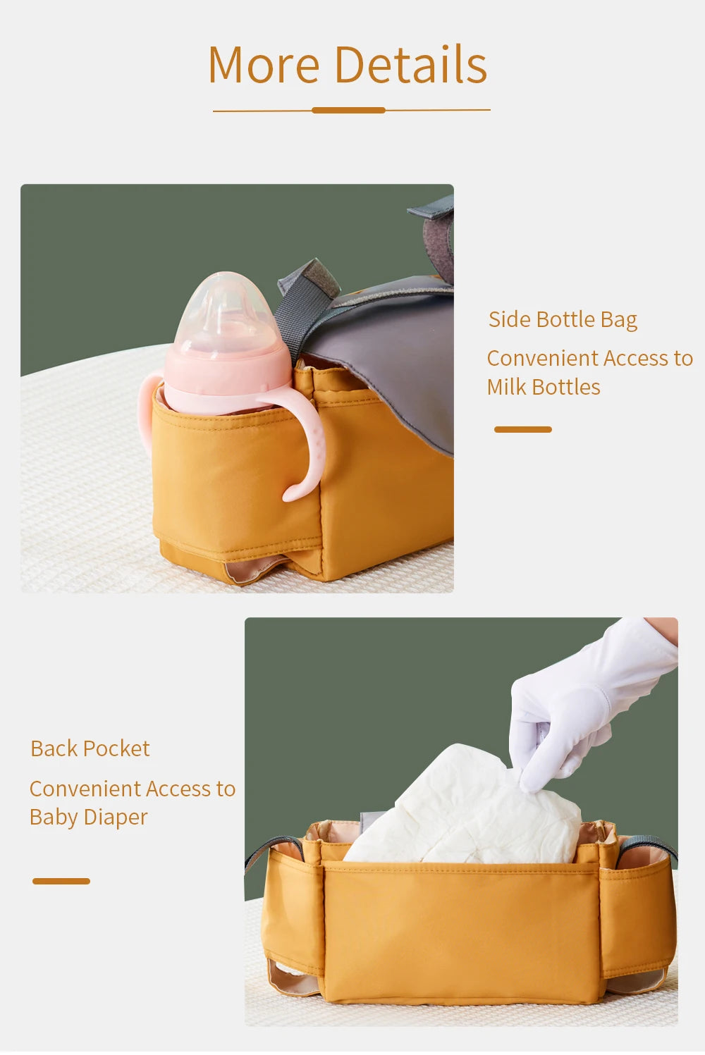 Insular Diaper Bag Baby Milk Bottle Insulation Bags Mummy Storage Bag For Baby Stuff Collection Stroller Accessories Baby Care