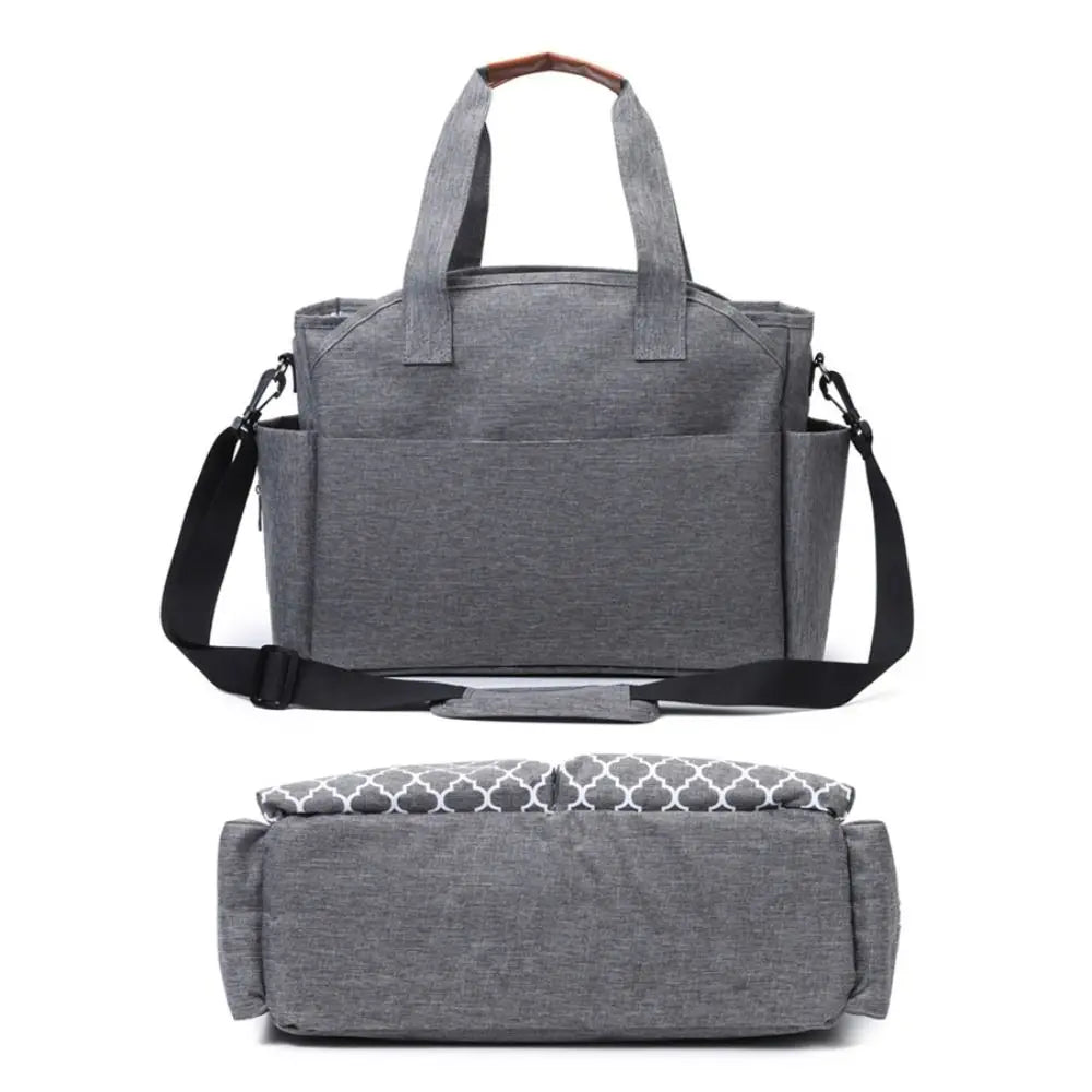 Large Capacity Baby Diaper Bag Multi-compartment Waterproof Mommy Bag Wear-resistant Adjustable Shoulder Strap Mom Handbag
