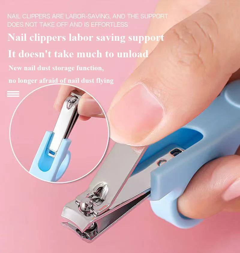 6pcs/Set Baby Cleaning Kit Care Product Set For Nails And Hair, Including Beauty Brush Comb And Nail Clipper Set For Home Use